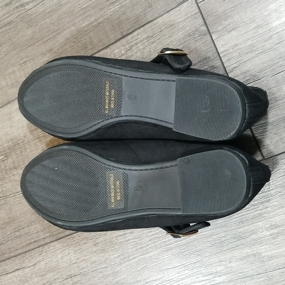 SH18ES Black Mary Jane Flats - Picture 5 of 6